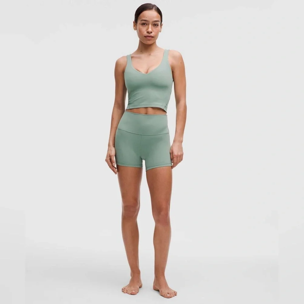 Lululemon Align High-Rise Short 4” - Crater Blue, Size 12 - Picture 2 of 5